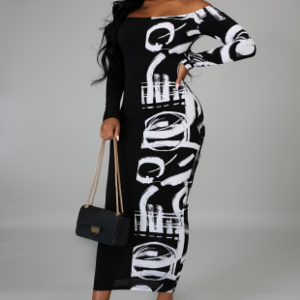 Long Sleeve fitted dress
